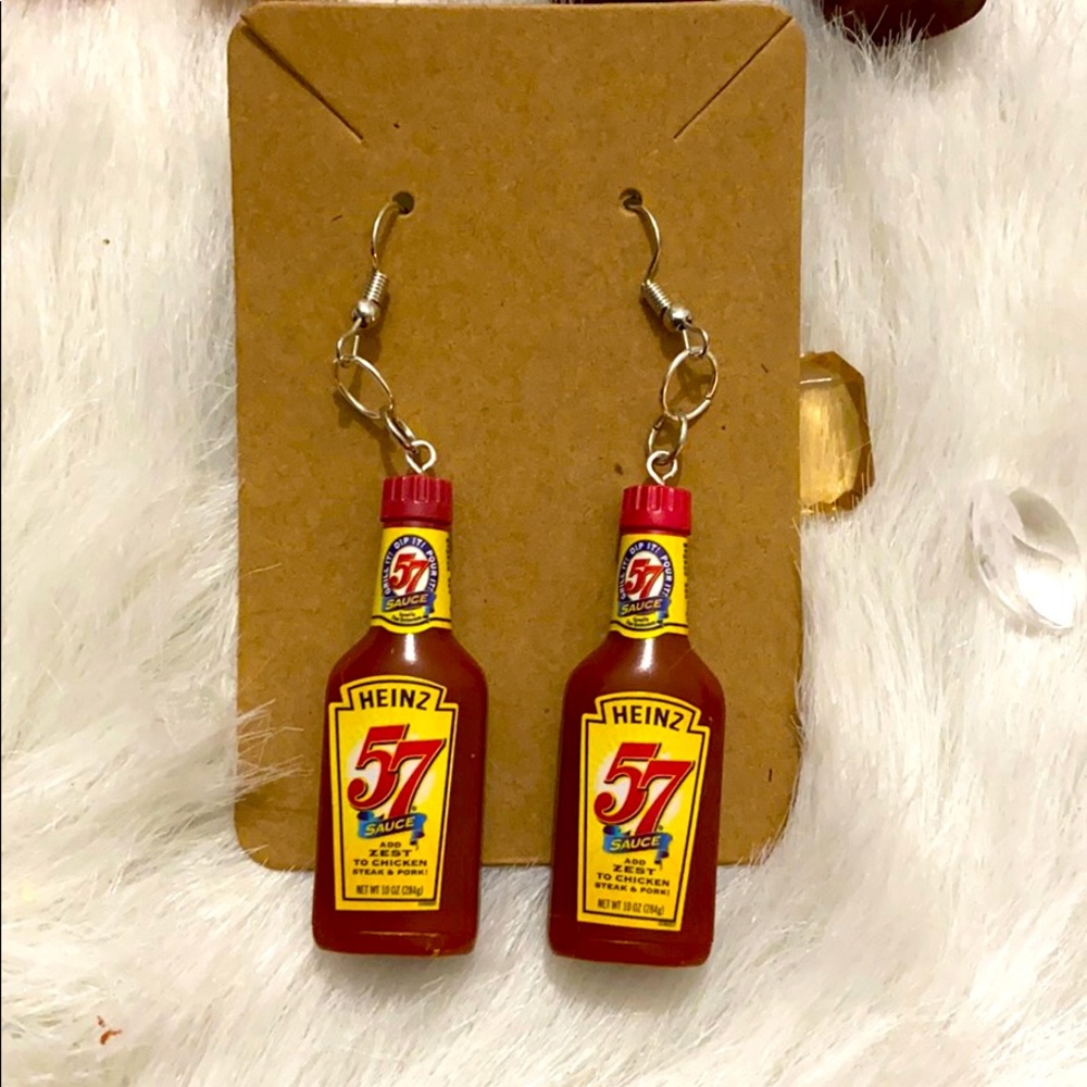 Mini Heinz 57 earrings